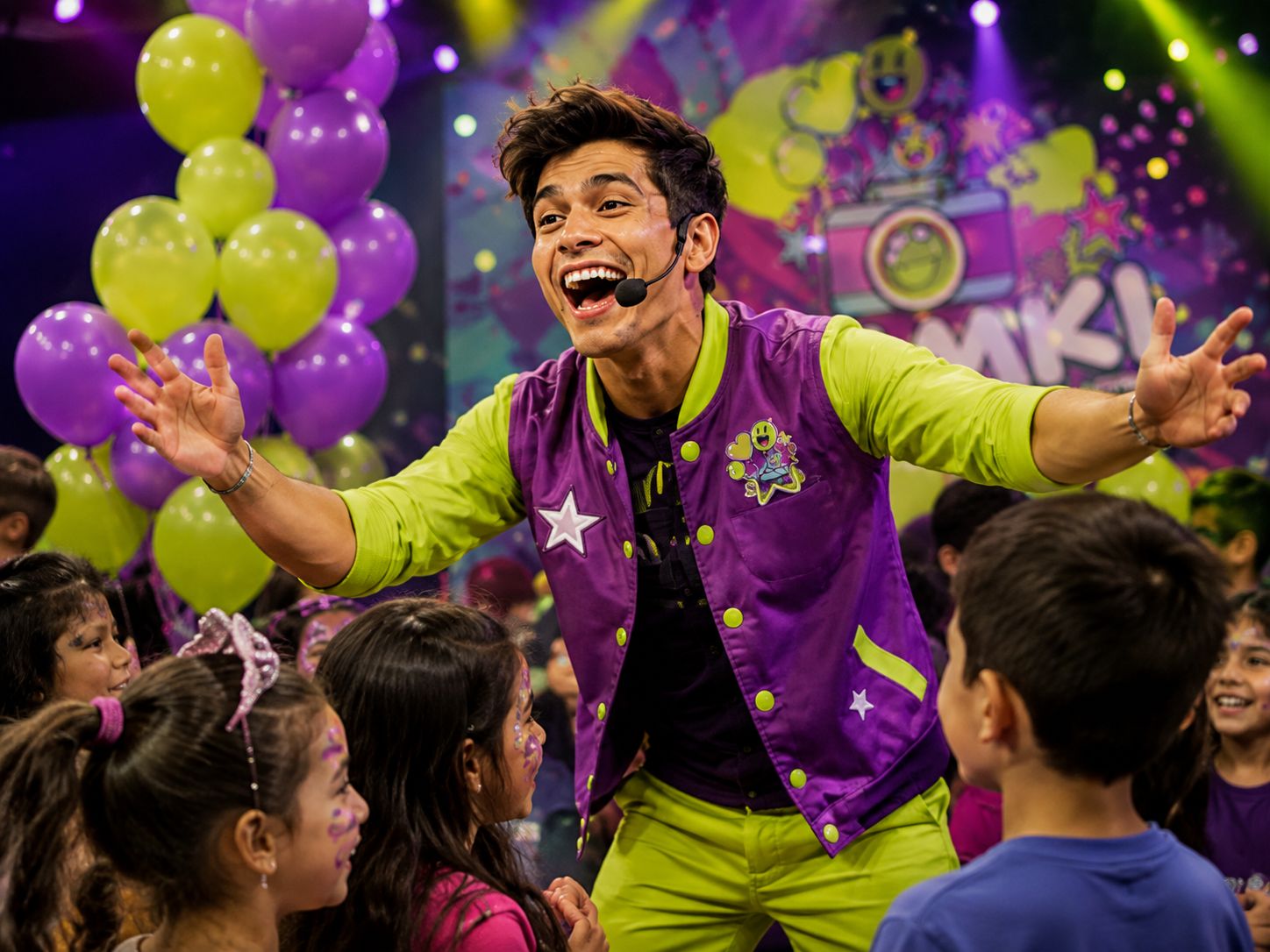 Animación en una fiesta infantil producida por Yamki